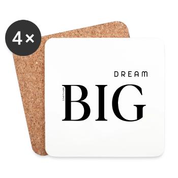 RÊVEZ GRAND⭐ - Dessous de verre (lot de 4) - blanc - Devant