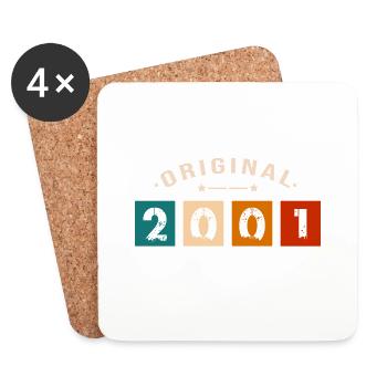 Original 2001 Vintage - Présent D’anniversaire 200 - Dessous de verre (lot de 4) - blanc - Devant