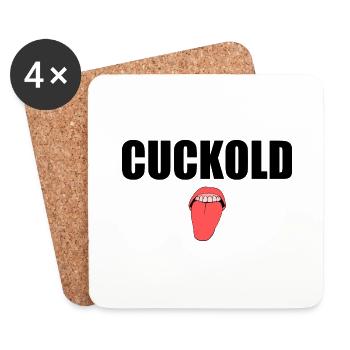Cuckold - Coasters (set of 4) - white - Front