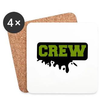 crew - Coasters (set of 4) - white - Front