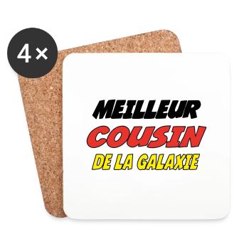 MEILLEUR COUSIN DE LA GALAXIE - Dessous de verre (lot de 4) - blanc - Devant