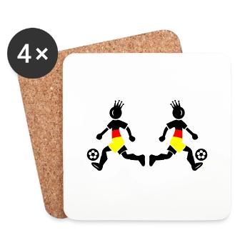 Footballers Germany Champion - Coasters (set of 4) - white - Front