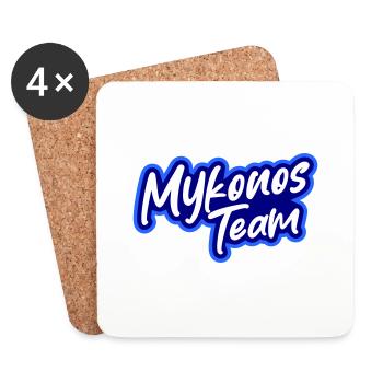 Mykonos Team - Coasters (set of 4) - white - Front