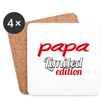 PAPA LIMITIERTE AUFLAGE - Untersetzer (4er-Set) - Weiß - Vorne