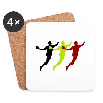 handballer belgien - Untersetzer (4er-Set) - Weiß - Vorne