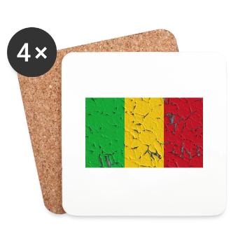 Mali - Dessous de verre (lot de 4) - blanc - Devant