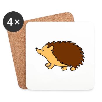 igel comic - Untersetzer (4er-Set) - Weiß - Vorne