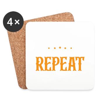 Hairspray Hairspray Hairspray Repeat 7 - Untersetzer (4er-Set) - Weiß - Vorne