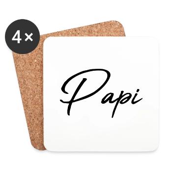 OPA. PAPA. VATERTAG. FROHER VATERTAG - Untersetzer (4er-Set) - Weiß - Vorne