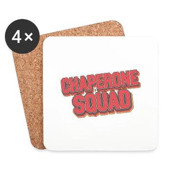 Chaperone Squad 18 - Untersetzer (4er-Set) - Weiß - Vorne
