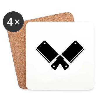 Cleaver - Coasters (set of 4) - white - Front