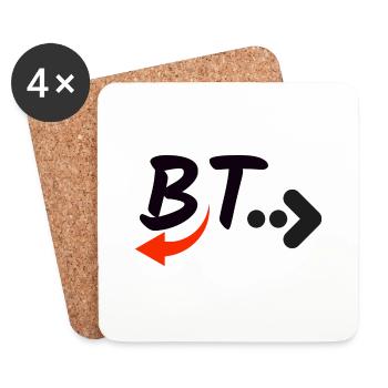 BT. Now ist beginn - Untersetzer (4er-Set) - Weiß - Vorne