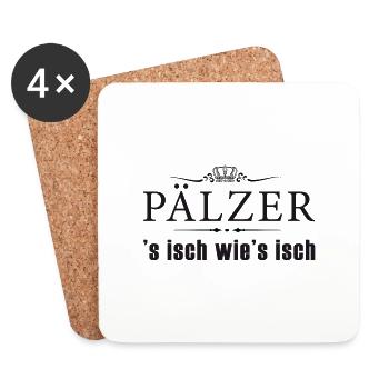 Pälzer01 - Untersetzer (4er-Set) - Weiß - Vorne