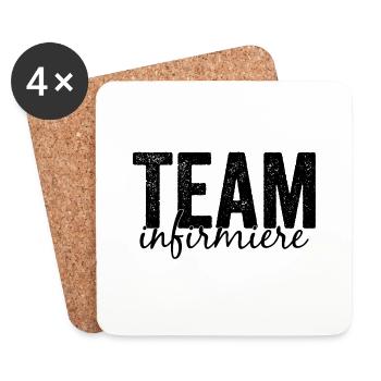 Nursing team - Coasters (set of 4) - white - Front