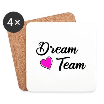 Dream Team - Coasters (set of 4) - white - Front