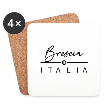 Italia - Brescia - Italien - Italy - Coasters (set of 4) - white - Front