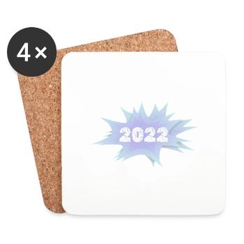 2022 - Coasters (set of 4) - white - Front