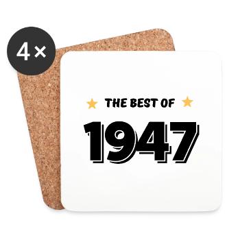 Best of 1947 - Coasters (set of 4) - white - Front
