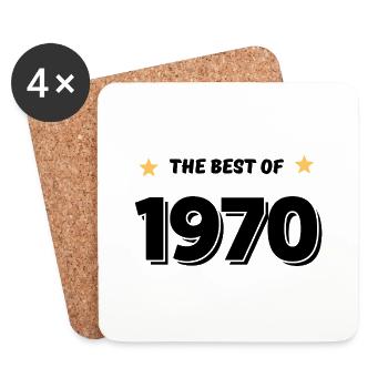 Das Beste von 1970 - Untersetzer (4er-Set) - Weiß - Vorne