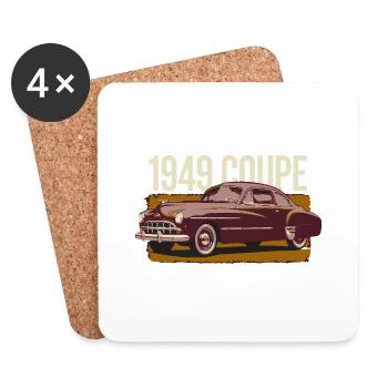 1949 Coupe Bourgogne - Dessous de verre (lot de 4) - blanc - Devant