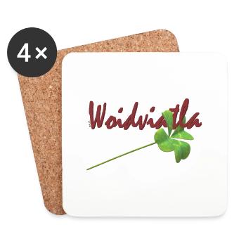 Waldviertel Bonheur - Dessous de verre (lot de 4) - blanc - Devant
