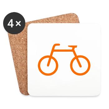 Bicycle - Coasters (set of 4) - white - Front