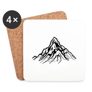 mountain - Coasters (set of 4) - white - Front