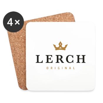 Lerch Original Familienlogo - Untersetzer (4er-Set) - Weiß - Vorne