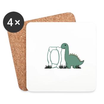 Letter O - Coasters (set of 4) - white - Front