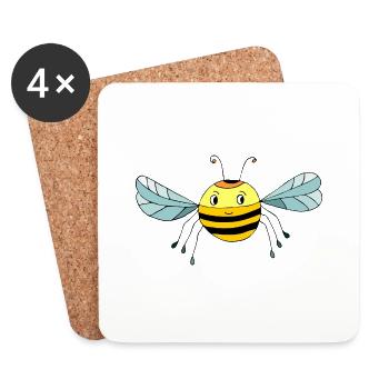 Insect - Coasters (set of 4) - white - Front