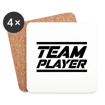 Team Player - Coasters (set of 4) - white - Front