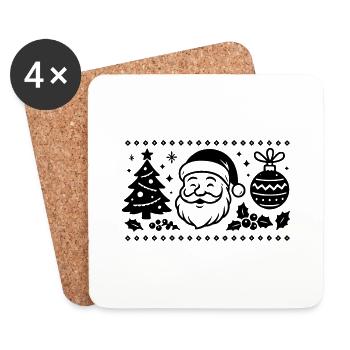 Noel - Coasters (set of 4) - white - Front