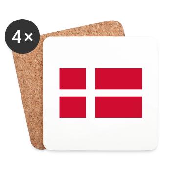 Denmark - Coasters (set of 4) - white - Front
