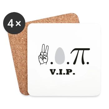 VIP - Untersetzer (4er-Set) - Weiß - Vorne