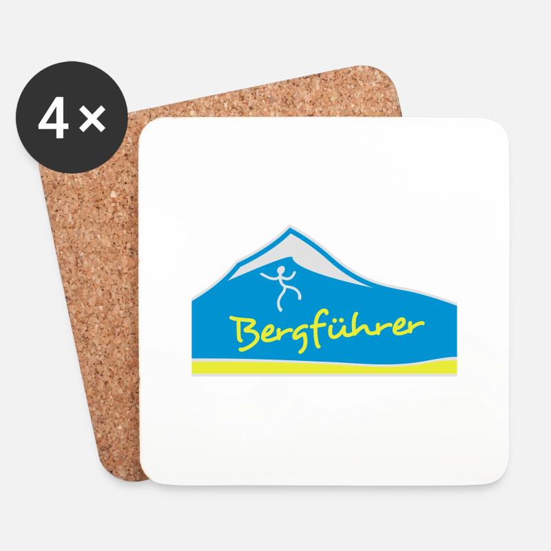 bergführer - Untersetzer (4er-Set) - Weiß