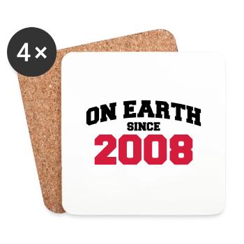 on earth 2008 - Coasters (set of 4) - white - Front