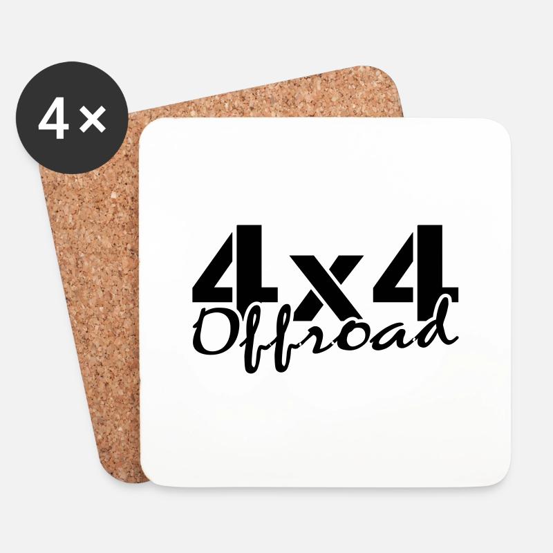offroad - Untersetzer (4er-Set) - Weiß