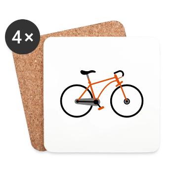 racer - Coasters (set of 4) - white - Front
