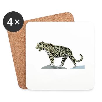 Jaguar - Untersetzer (4er-Set) - Weiß - Vorne