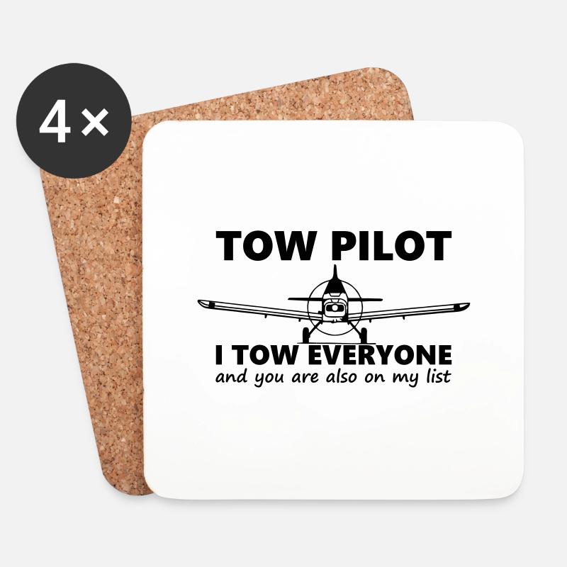 towpilot piper pa25 - Untersetzer (4er-Set) - Weiß