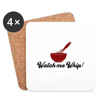Chef / Chef Cook: Watch Me Whip! - Coasters (set of 4) - white - Front
