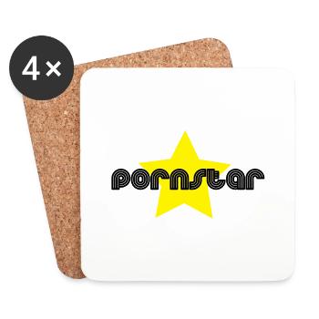 pornstar - Coasters (set of 4) - white - Front