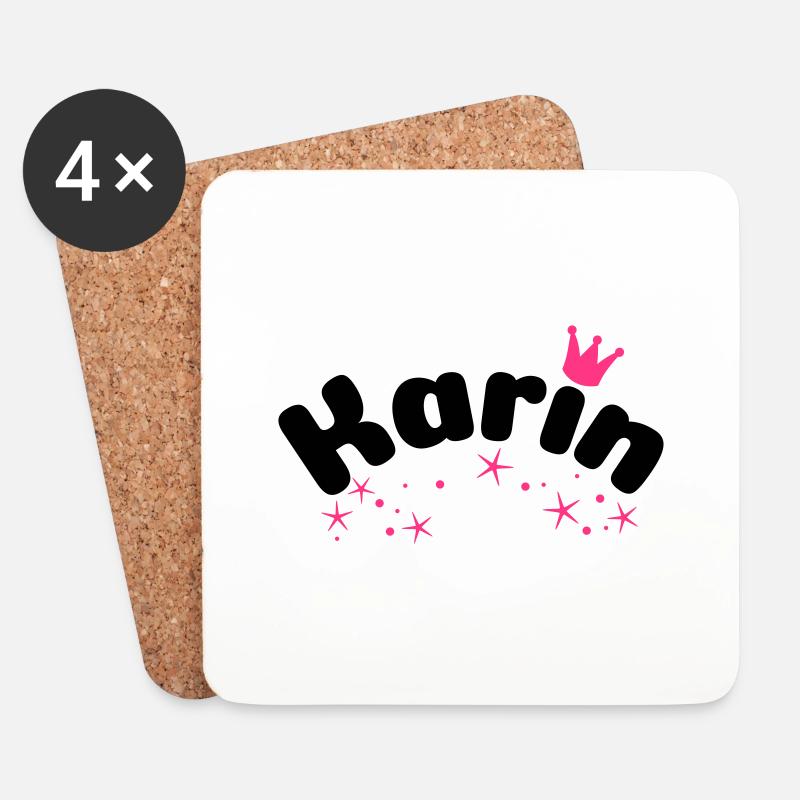 Karin - Untersetzer (4er-Set) - Weiß