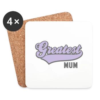 Greatest MUM 2C - Coasters (set of 4) - white - Front