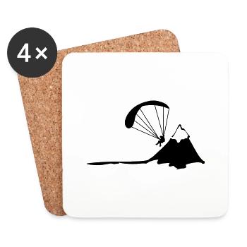 paragliding - Coasters (set of 4) - white - Front