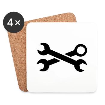 Wrench - Coasters (set of 4) - white - Front