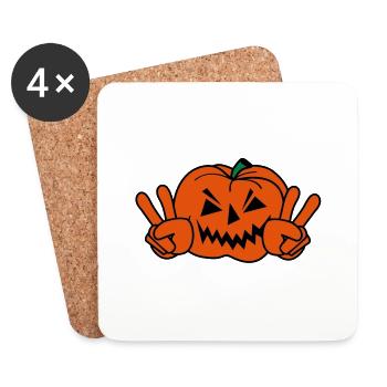Halloween - Dessous de verre (lot de 4) - blanc - Devant