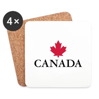 Kanada Ahornblatt Ottawa Montreal Vancouver Quebec - Untersetzer (4er-Set) - Weiß - Vorne