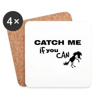 Cheval, CATCH ME IF YOU CAN - Dessous de verre (lot de 4) - blanc - Devant