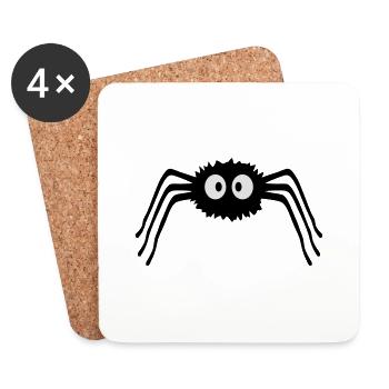 Spider - Coasters (set of 4) - white - Front